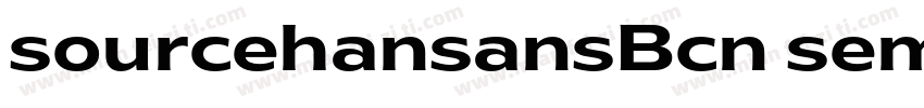sourcehansansBcn sem字体转换